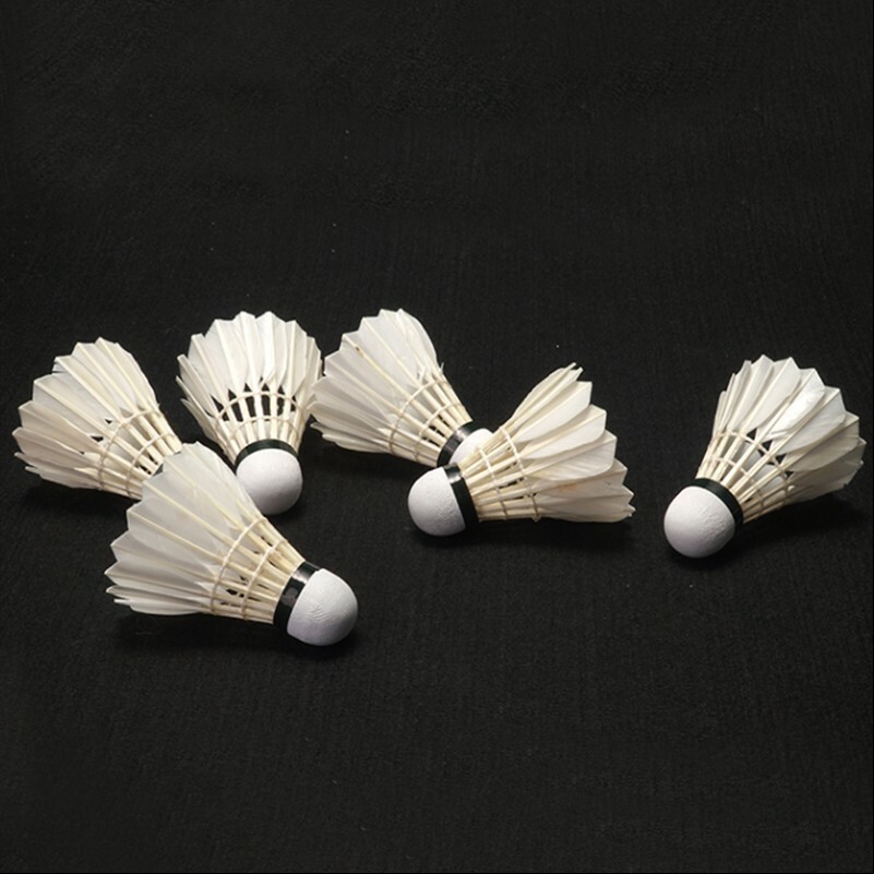 12 PCS White Feather Badminton Shuttlecocks Shuttles Sport Training Supplies New