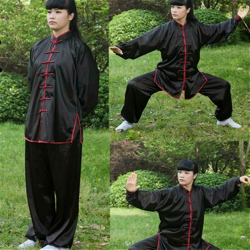 Women Chinese Kung Fu Shirt and Pants Tai Chi Suit Wushu Uniform Martial Art