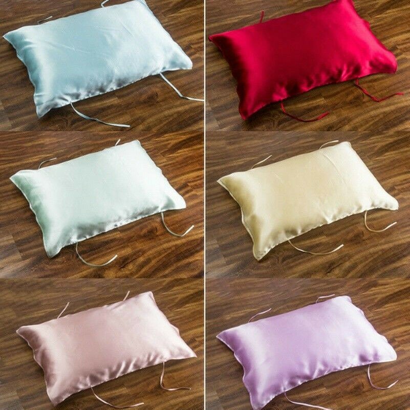100% Pure Organic Silk Pillow Towel Pillow Cover Natural Satin 25 Momme
