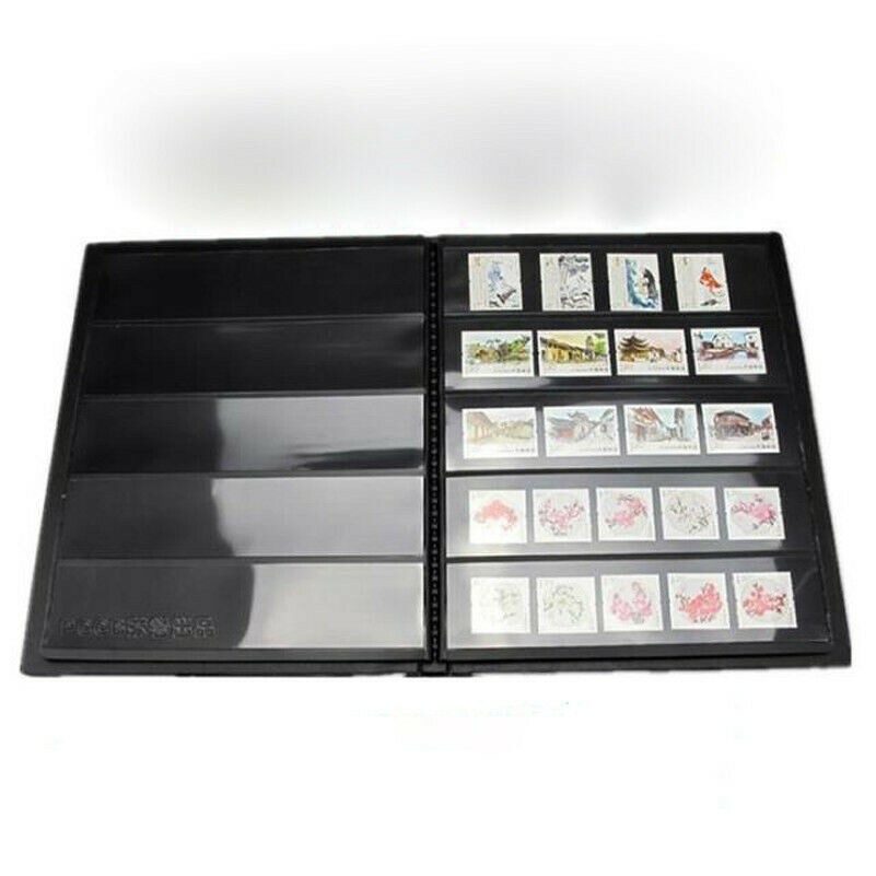 1pc Plastic Stamp Album Holder Blank Collection Stock Book Souvenir Chic Retro