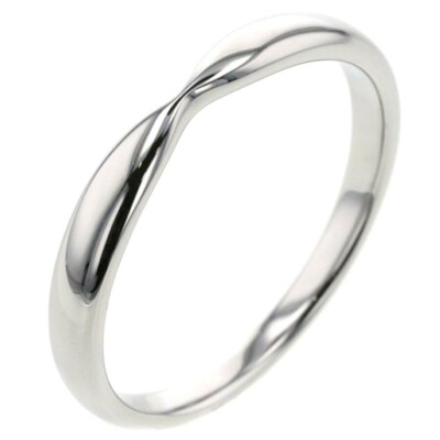 TIFFANY & Co. Platinum 3mm Harmony Wedding Band Ring 7.5 New