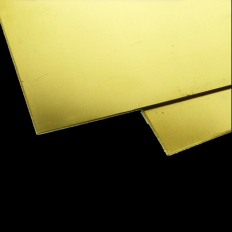 1PC Brass Plate Sheet Guillotine Cut DIY Crafts Model Material Metal Pad