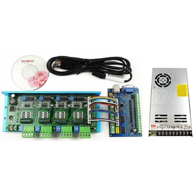 Mach3 5 Axis STB5100 USB motion card+TB6600 4 Axis Driver Board Kit+Power Supply