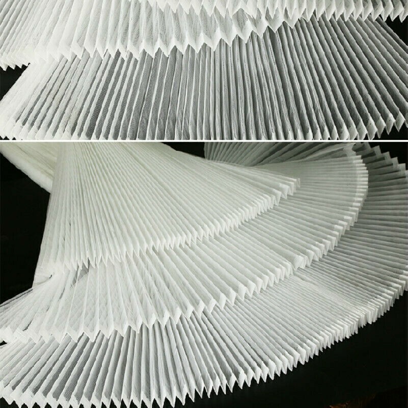 Pleated Hard Mesh Fabric Gauze Cloth DIY Sew Petticoat Skirt Dress Craft