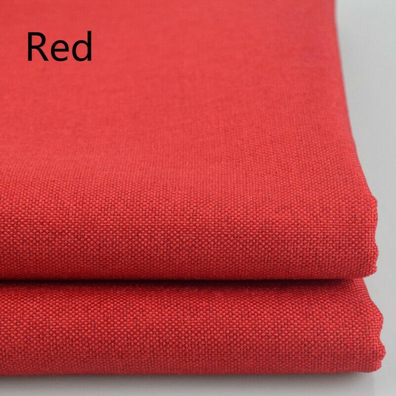 1x Cotton Linen Fabric for Decor Cushion Cover Sofa Pillow Table Cloth Soft Cosy