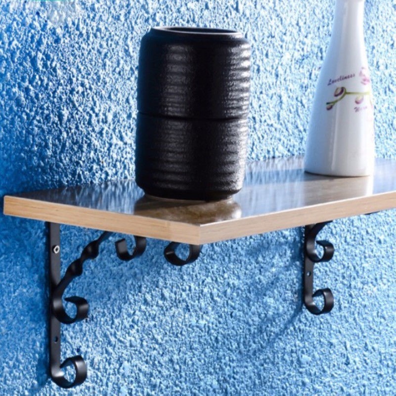 Triangle Shelf Support Iron Bracket Bookshelf Wine Rack Wall Mounted Detachable