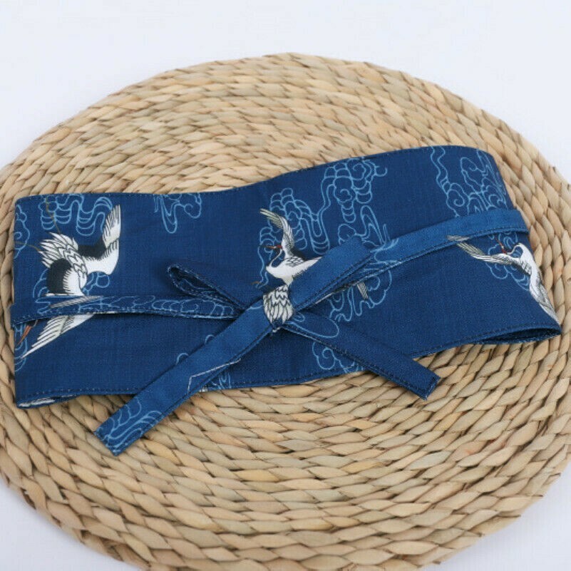 Femme Obi Ceinture Large Yukata Kimono Japonais Floral Écharpe Cravate Rétro