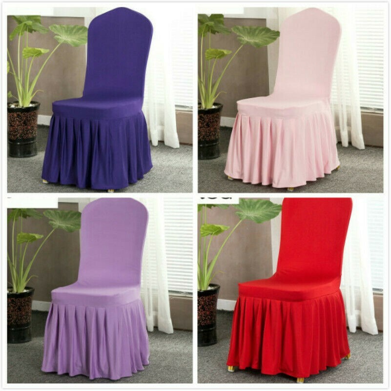 Elasticizzato Spandex Federa Della Sedia Sala da Pranzo Banchetto Nuziale Sedile