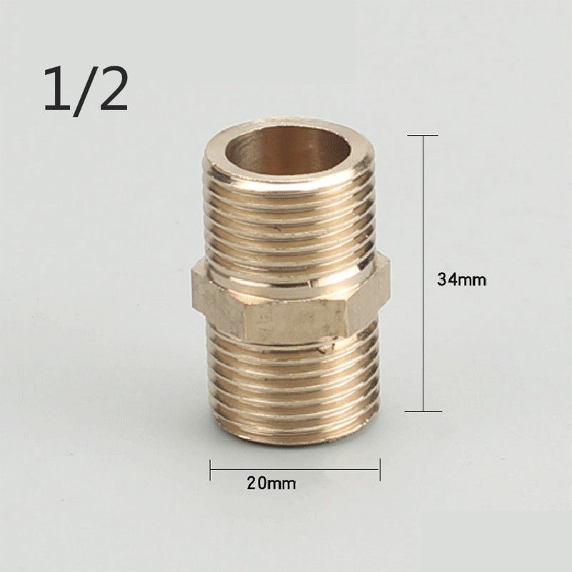 Cuivre Bsp Filète Adaptateur Mâle Tétine Ajustement Plomberie Connecteur