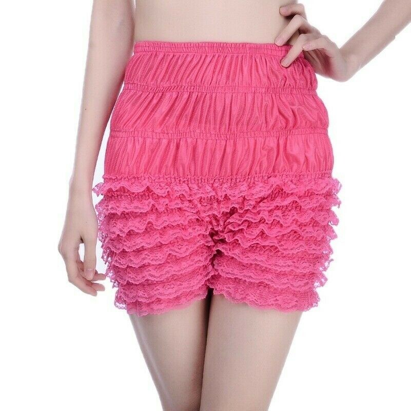 Femme Ébouriffé Culotte Slip Bloomers Maille Dentelle Froufrou Différencié