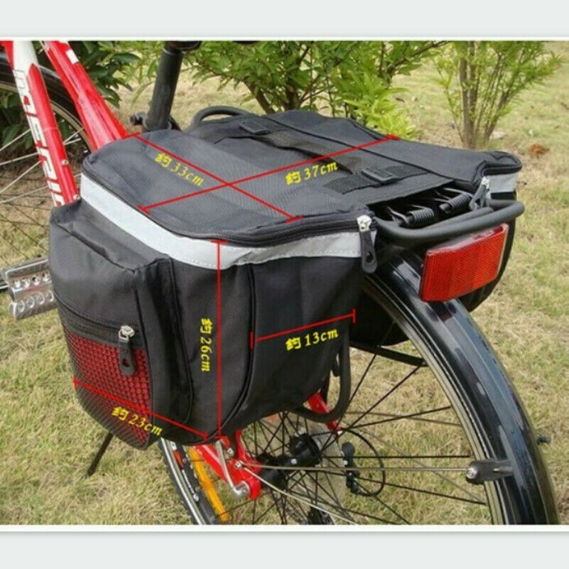 Imperméable Double Sacoche Sac Vélo Arrière Selle Paquet