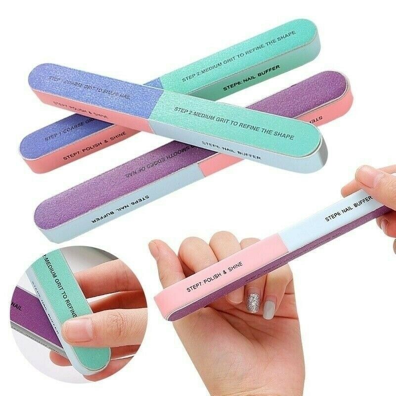 Nail File Buffer Shiner Finger Toe Manicure Pedicure Polishing Sanding