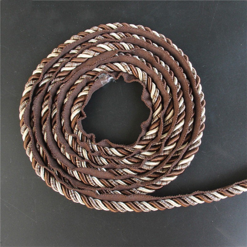 Polster Geflanscht Rohr Schnur Twist Seil Verzierungen Gimp Borte 1cm 12.5m