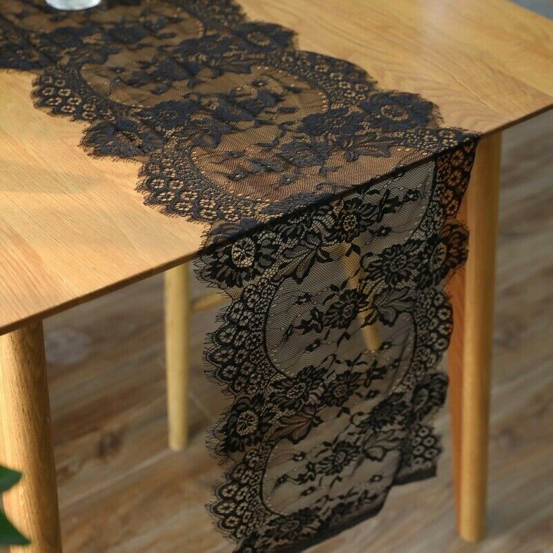 35x300cm Spitze Tischläufer Schrank Tischdecke Abdeckung Stuhl Schärpe Wohndeko