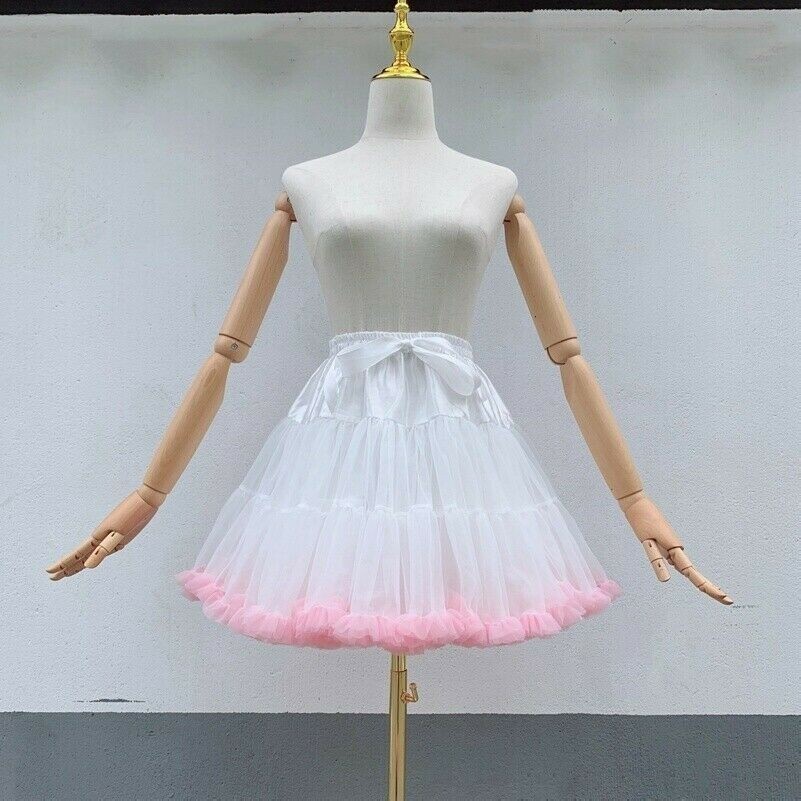 Lady Petticoat Crinoline Underskirt Sweet Lolita Tutu Princess Skirt Cosplay