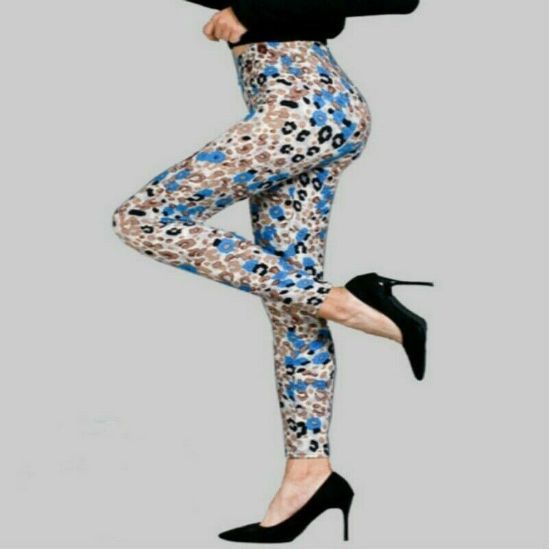 Femme Neuvième Leggings Léopard Étroit Pencial Pantalon Stretch Slim Fête