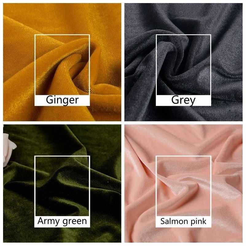 Velvet Fabric for Dress Cloth Upholstery Background Craft Cushion By Meter