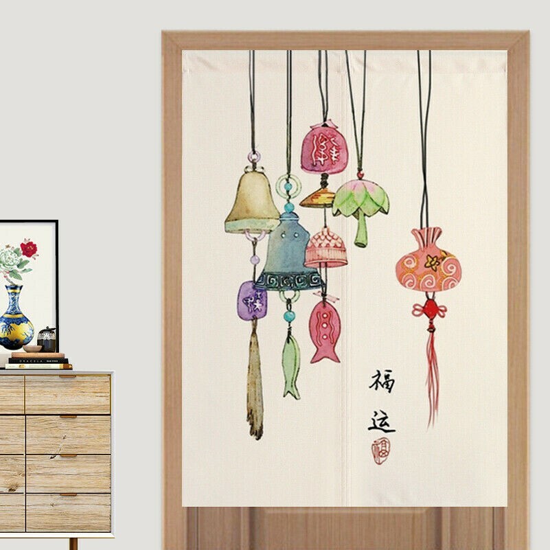 Chinesisch Noren Türöffnung Vorhang Küche Wandbehang Wandteppich Zimmer Teiler