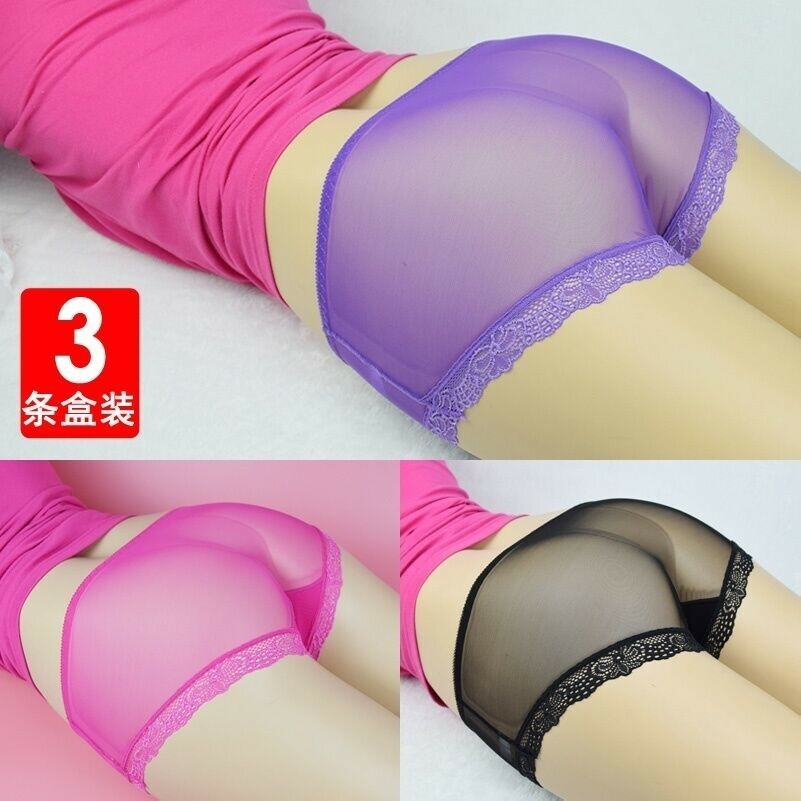 3pcs-ladies-over-size-sheer-knickers-briefs-underpants-transparent-lace-panties