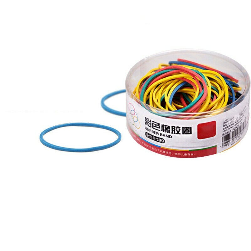 150 Pz/Scatola Anello Di Gomma Elastico Forte Forniture Di Cancelleria Nuovo