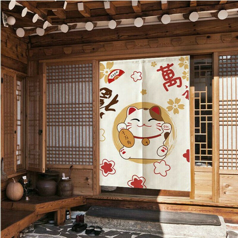Giapponese Noren Tenda Della Porta Ingresso Divisorio Pannello Feng-Shui Arredo