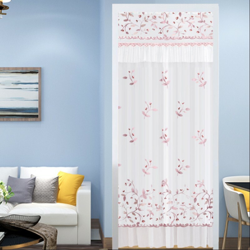 1 Stück Tür Vorhang Panel Spitze Netz Bestickt Rüsche Zimmer Organizer Wohndeko