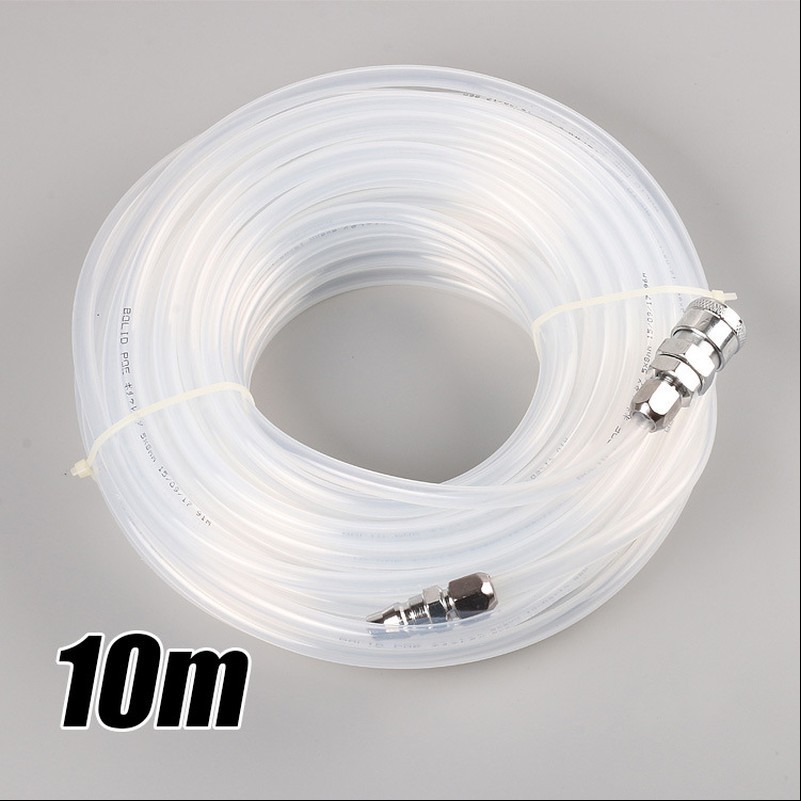 G 1/3 NPT Fitting Air Compressor Hose Pneumatic Pipe EVA White&Red 10/15/20 M
