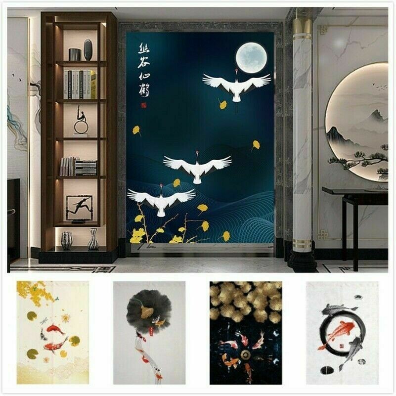 Chinoiserie Noren Türvorhang Wandbehang Zimmer Organizer Blind Feng-Shui Dekor