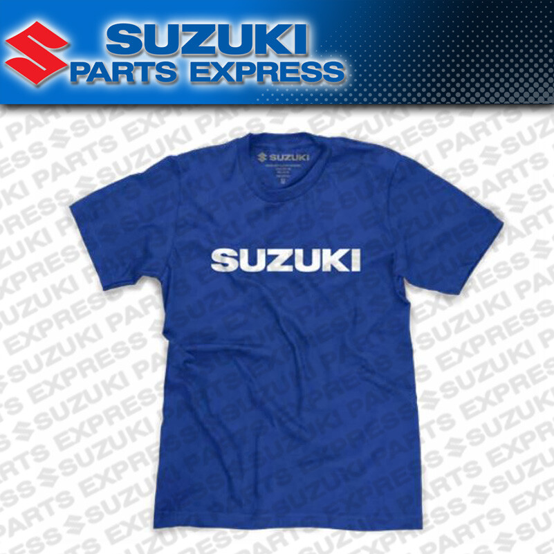 NEW GENUINE SUZUKI BLUE LOGO TEE T-SHIRT GSXR 600 750 & 1000