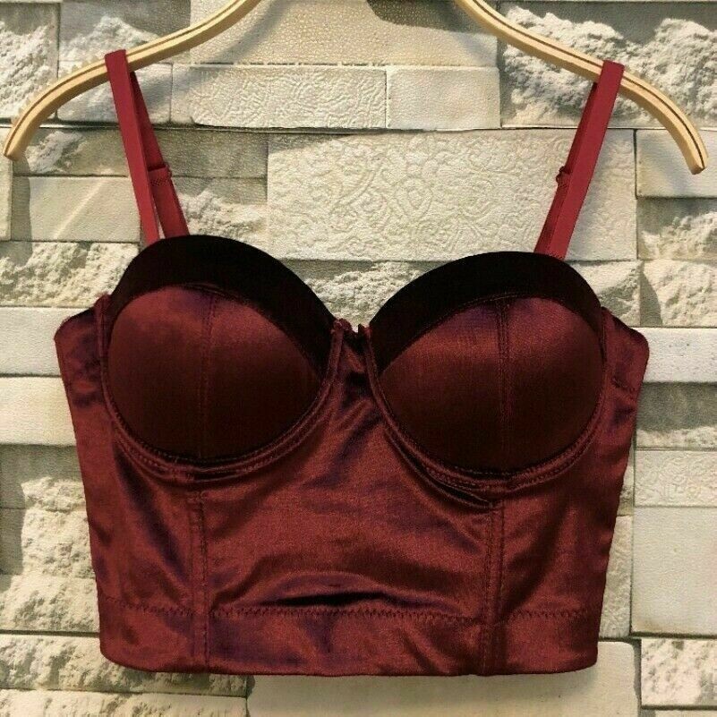 Donna Velluto Serbatoio Bustino Reggiseno Gilet Top Corto Maglia Spaghetti Strap