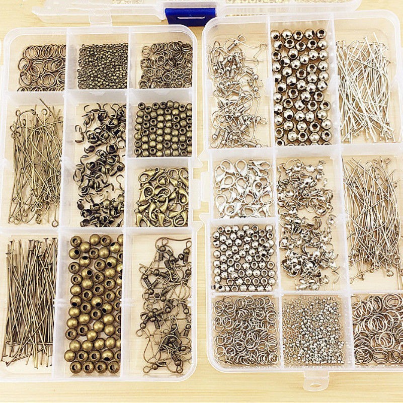 Fai da Te Orecchino Creazione Gioielli Kit Ganci Aragosta Fibbia Perla Materiale