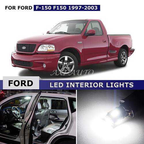 Details About 16x Super White Interior License Led Light Kit Fit For 1997 2003 Ford F150 F 150