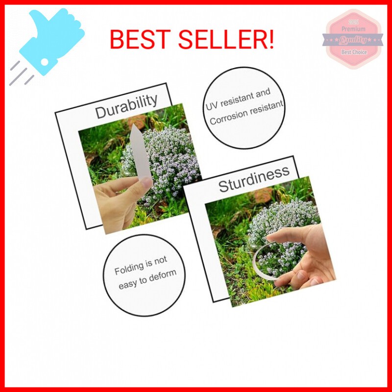[Excellent] 100Pcs Plant Labels for Outdoor Garden, Plant Markers for Garden Wat