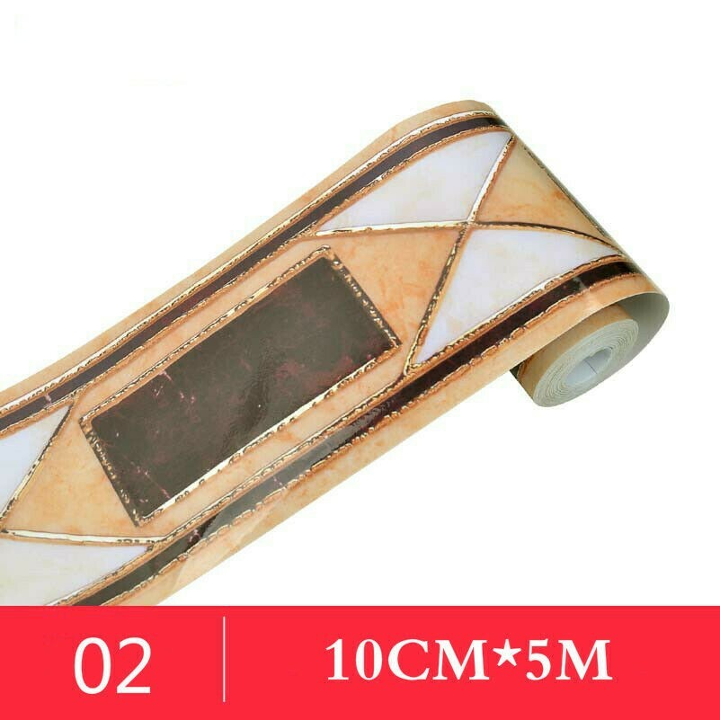 5M Adesivo Parete Battiscopa Bordo Carta da Parati Decorativa Grafico Lusso