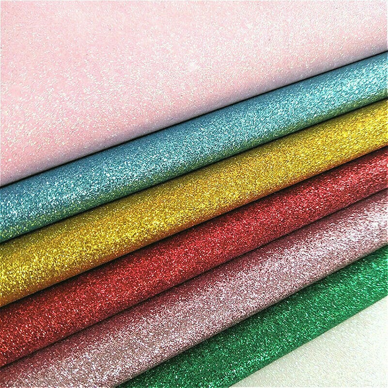 1M Glänzender Stoff Glitzer Kunstleder Sparkle DIY Tüte Schuhe Party Weihnachten