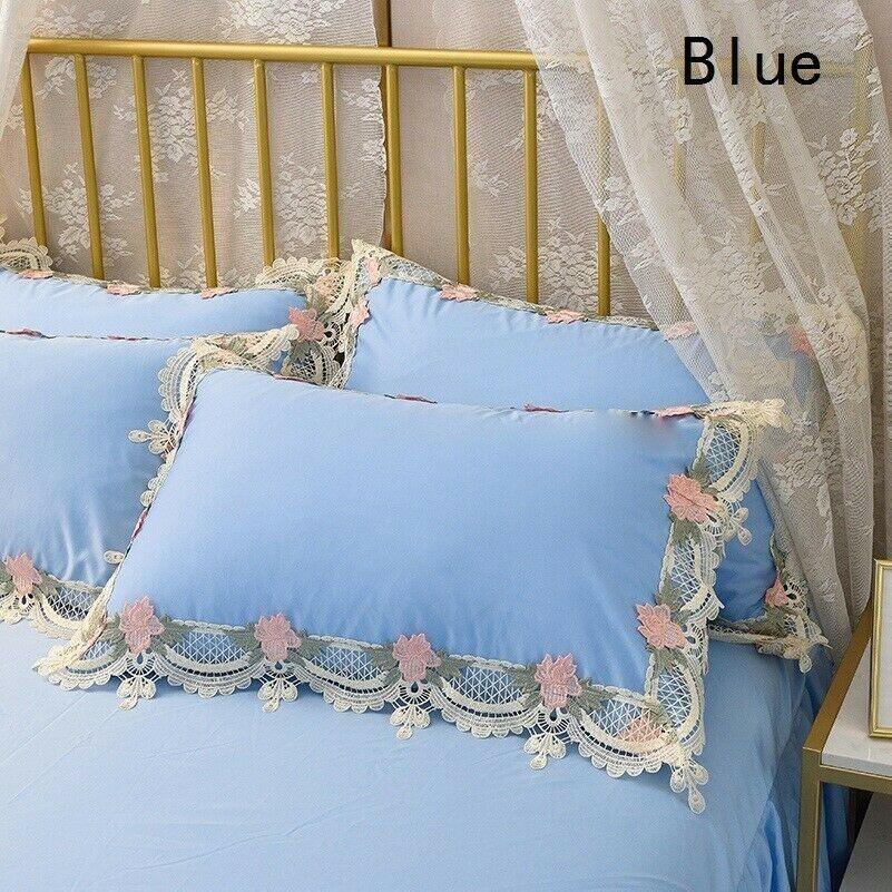 2x-pillowcases-embroidered-lace-pillow-case-cover-home-bedding-princess-48x74cm