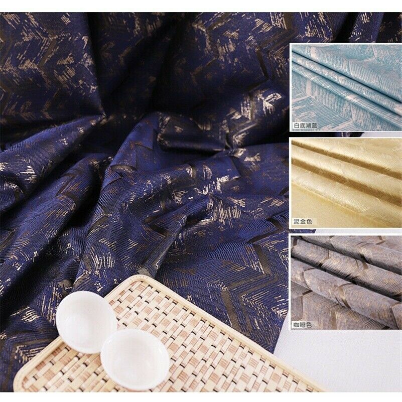 Striped Jacquard Fabric Damask Brocade Cloth for Cushion Tablecloth Sofa Cover