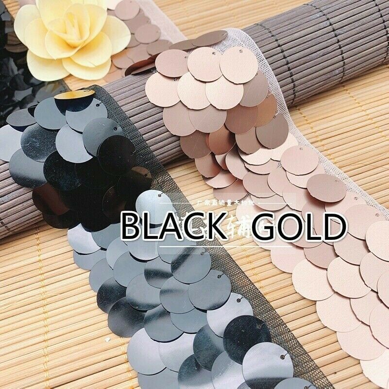 Metallic Trimming Sequin Glitter Shiny Sparkly DIY Craft Sewing Dress Making