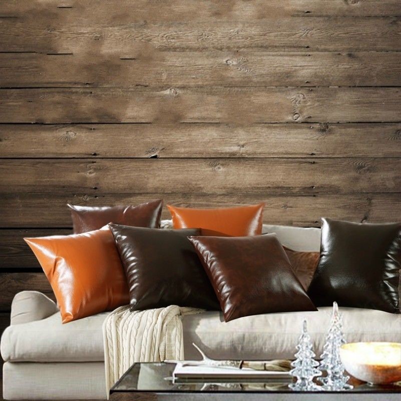 Cuscino Decorativo Custodia Copricuscino Cuoio Pu Divano Letto Arredo Casa