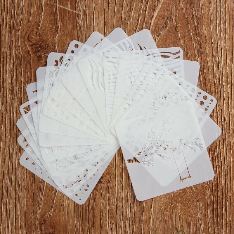 1 X Layering Stencil Plastic Spray Painting Mold Template Scrapbook Decor Crafts