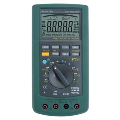 Newest Mastech MS8218 Pc Auto-Range Multimeter True Rms RS232 50000 Counts Dm ey