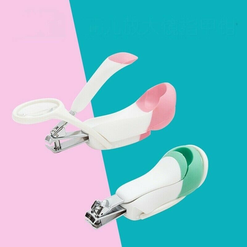 Neonatal Nagelknipser Cutter Baby Sicherheit Maniküre Schere mit Lupe