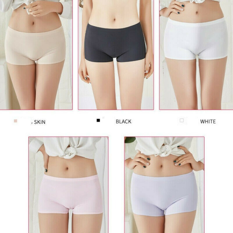 3 X Femme Glace Soie Sécurité Short Boxer Culotte Slip Boyshort