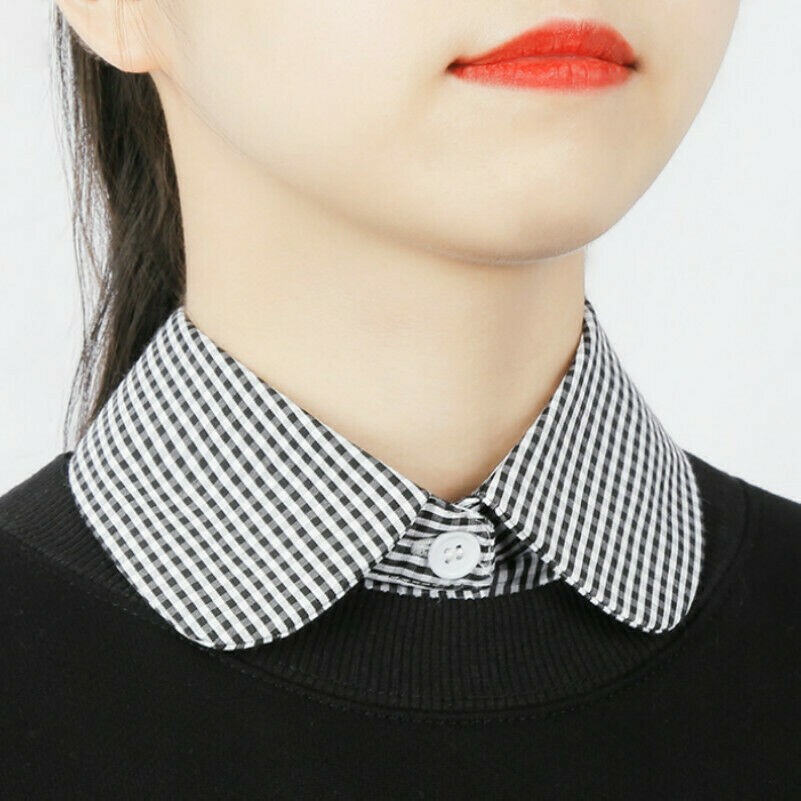 Collare Falso Donne Taglia Forte Camicia Staccabile Colletto Ufficio Decorazione