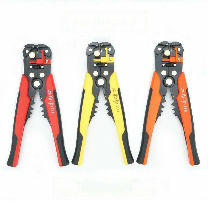 Adjustable Cable Stripper Plier Cutter Wire Crimper Stripping Crimping Tool Home