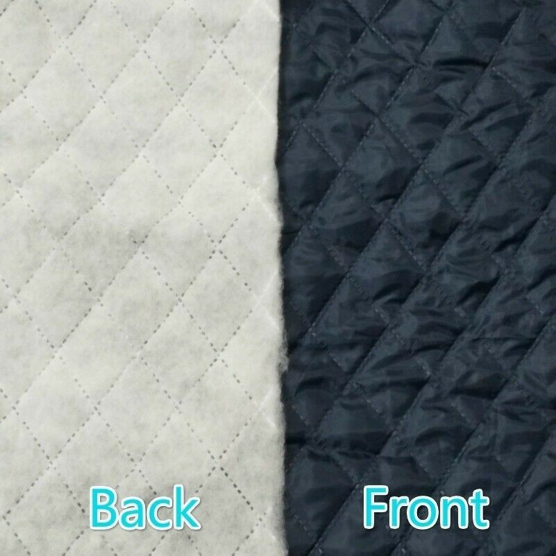 1M Fodera Interno Tessuto Cotone Trapuntato Imbottito Batt Caldo Cappotto Fai
