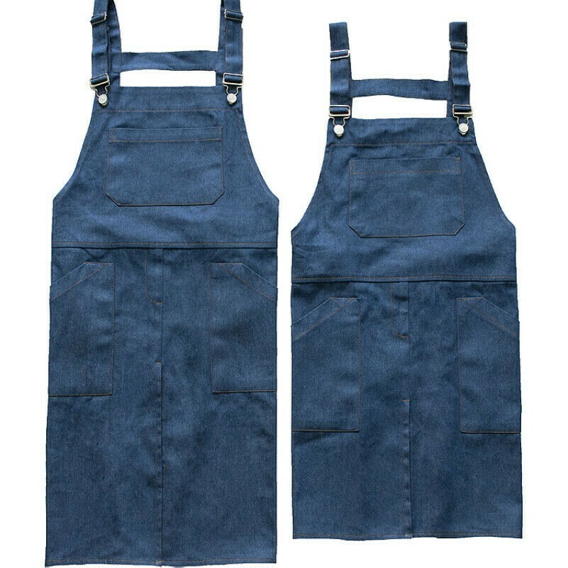 Japonais Denim Tablier Artisanat Cuisson Chef Cuisine Café Barbecue Unisexe