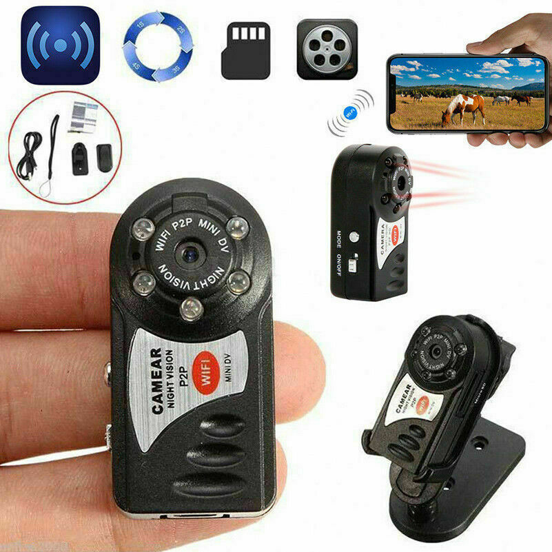 Mini Telecamera Wifi Hd Q7 Slot Micro Sd Camera Spionaggio Con Sensore Movimento
