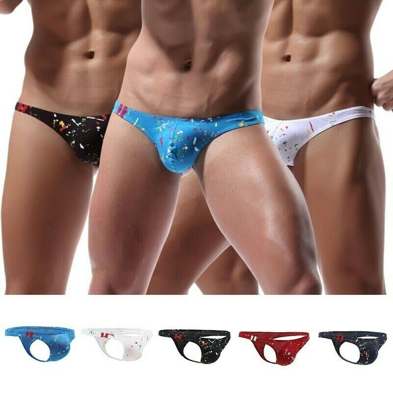 Uomo Intimo Slip Tanga T-Back Bikini Slip Perizoma Mutandine Mutande