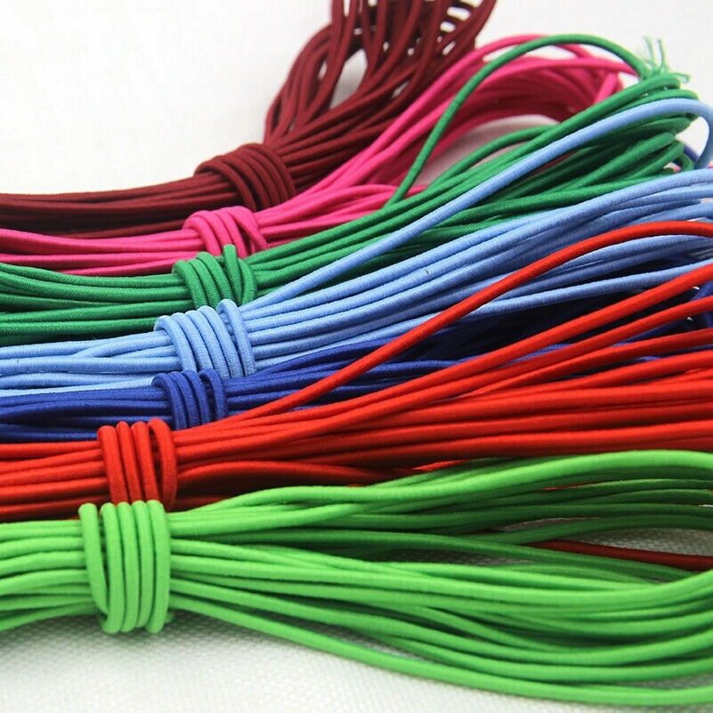 10m Flessibile Cavo Rotondo Elasticizzato Bande Corda Gomma Cintura Fai Trouser